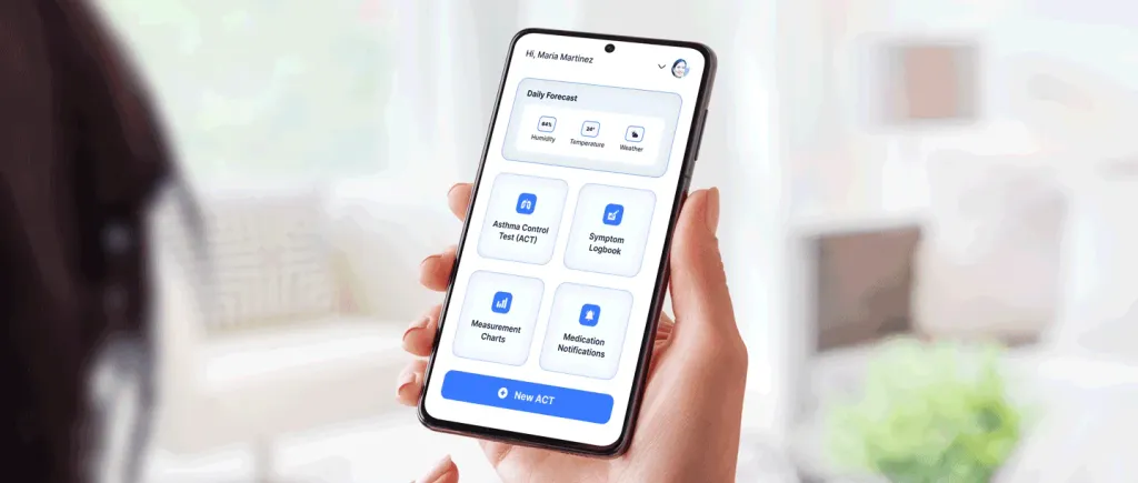 Remote Patient Monitoring Asthma Mobile App Web App Responsive Cloud Medical RPM